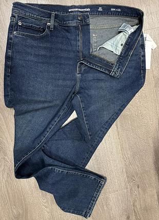 Джинси amazon essentials нові slim mince 98% бавовна 2% еластан , navy, оригінал