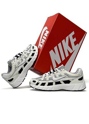Nike
p-6000 white beige black 9