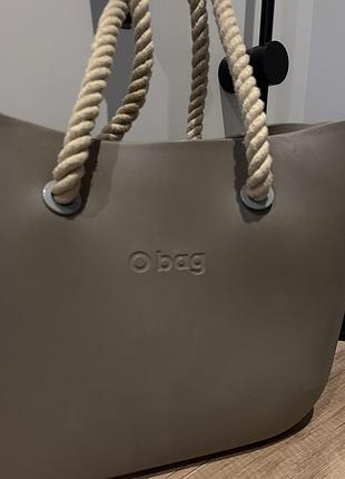 Сумка obag бежева, великий розмір 3