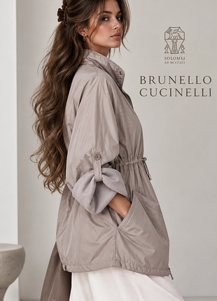 Brunello cuccinelli оригінальна італійська куртка ветровка парка люкс сегменту