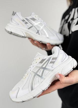 Женские кроссовки asics gel-venture 6 white metallic
