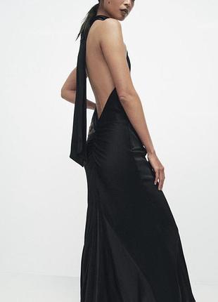 Чорна сукня zara , вечірнє плаття зара