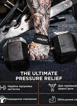 Лямки для тяги rdx w1 gym single strap black plus