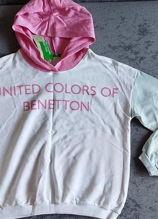 Новый свитшот-двунитка benetton, р-р 164-170