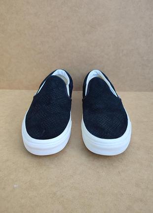 Стильные кожаные мокасины, кеды vans 2