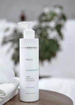 Натуральный очищающий гель для всех типов кожи christina fresh pure &amp; natural cleanser 300 мл