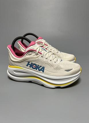 Кросівки на широку стопу для комфортної ходьби бігу тренувань hoka one one bondi 9 wide 1162014 albst оригінал