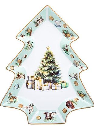 Блюдо для сервірування tender christmas 21х26 см 1985-241 порцеляна