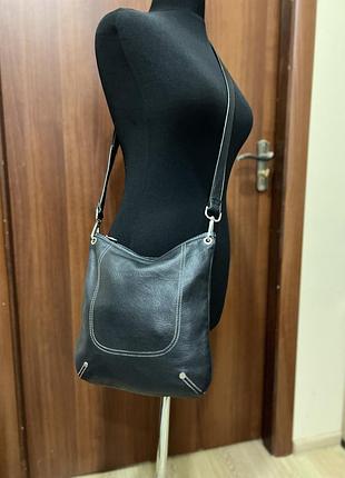 Шкіряна сумка longchamp, б/в 8