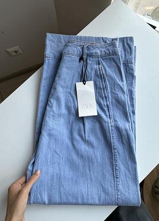 Сині нові джинси zara , натуральна тканина 😍🩵