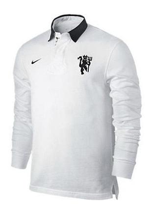 Y2k nike x manchester united black devil rugby polo