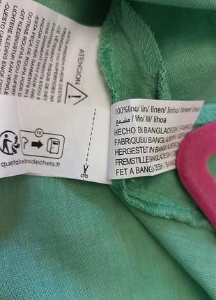 Блузка сорочка льон zara 4