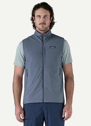 Оригінальний  жилет безрукавка чоловіча patagonia nano- air light smolder blue