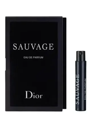 Парфюмированная вода для мужчин dior sauvage eau de parfum 1.2 ml. (пробник)