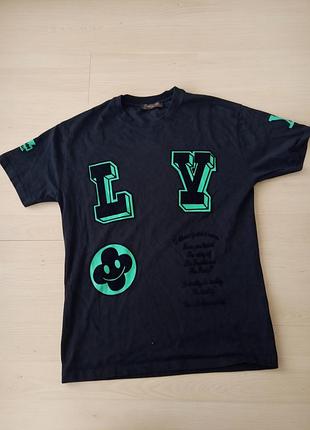 Футболка louis vuitton черная,l/xl