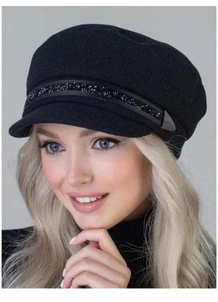 Жіночий картуз,кепка, чорна..