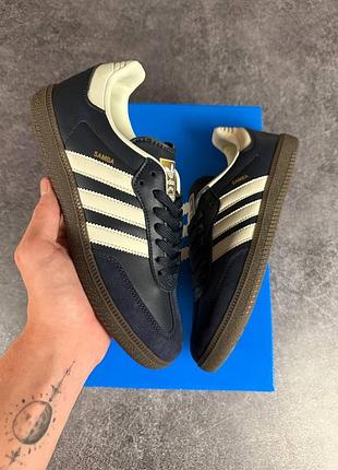 Кроссовки adidas samba blue white 2