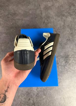 Кроссовки adidas samba blue white 6