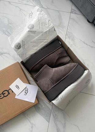 Замшеві чоботи ugg classic mini dipper 2