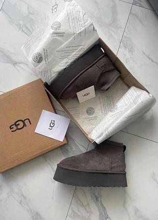 Замшеві чоботи ugg classic mini dipper 5