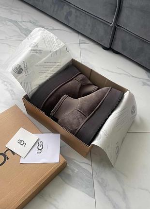 Замшеві чоботи ugg classic mini dipper 6