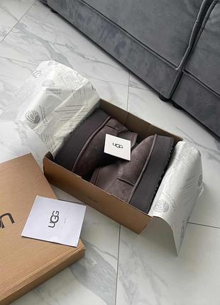 Замшеві чоботи ugg classic mini dipper 4