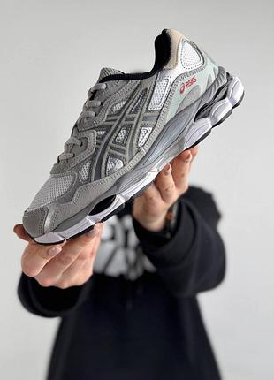 Женские кроссовки asics gel-nyc grey white