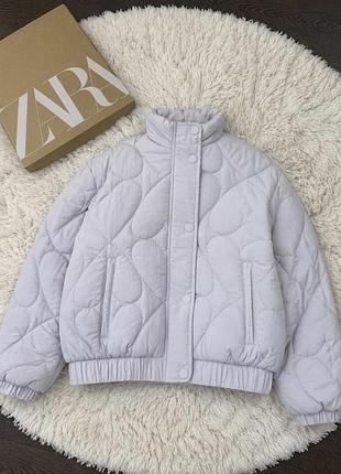 Демісезонний пуфер zara демісезонна куртка zara стьобана куртка zara утеплена куртка з сердечками; 8