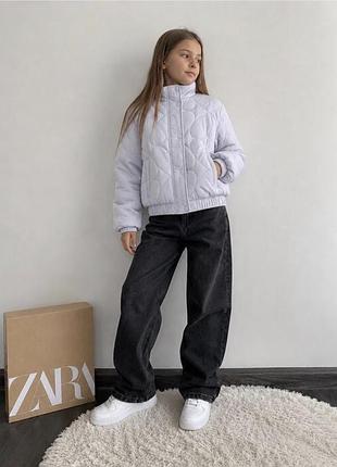 Демісезонний пуфер zara демісезонна куртка zara стьобана куртка zara утеплена куртка з сердечками; 7