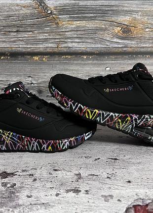 Кросівки  skechers uno loving love black 155506-bbk