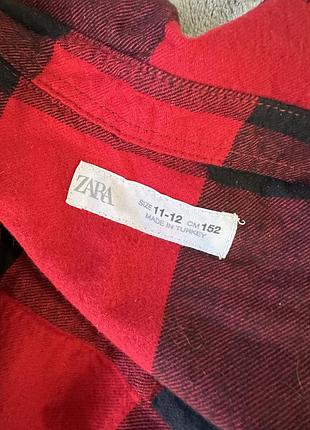 Сорочка у клітинку zara 6