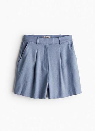 Новые шорты из смеси льна от h&amp;m, батал