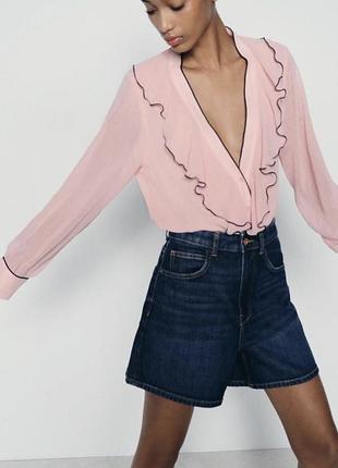 Сорочка блуза zara 5
