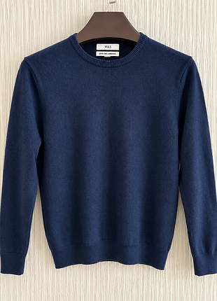 M&amp;s extra fine lambswool - мужской свитер 100% шерсть, размер m