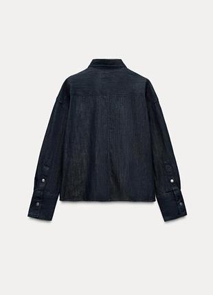 Джинсова сорочка zara 2