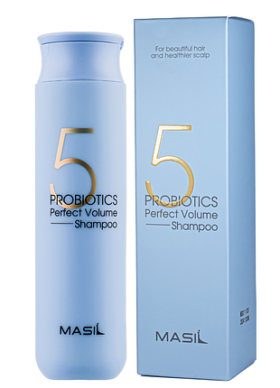 Шампунь для об'єму волосся masil 5 probiotics perfect volume shampoo безсульфатний 300 мл