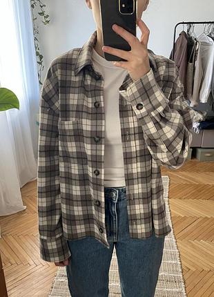 Рубашка в клетку h&amp;m 3