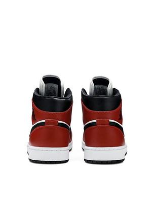 Шкіряні кросівки jordan 1 low chicago 3