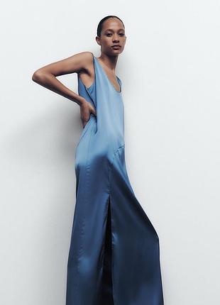 Атласна сукня від zara 4