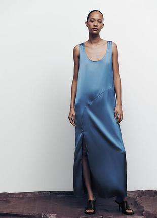 Атласна сукня від zara 3