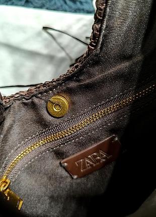 Zara сумка с бахромой 8