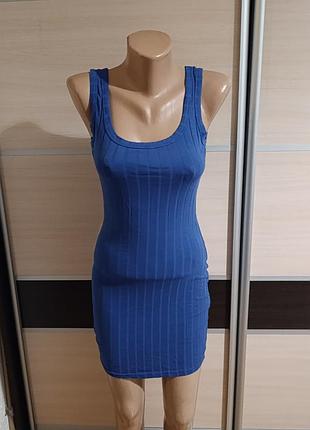 Сукня в рубчик shein