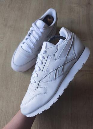 Женские кожаные кроссовки  reebok, оригинал, р.38.