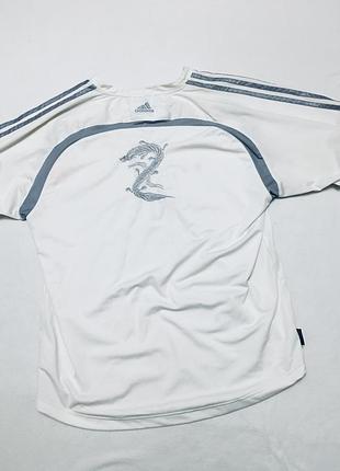 Винтажная футболка adidas dragon vintage оригинальная белая спортивная
