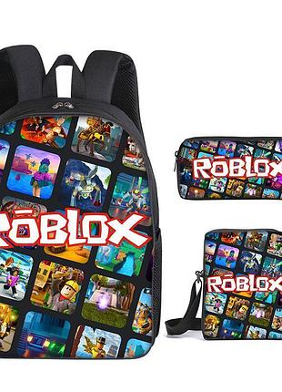 🎒 набор для школьника roblox - рюкзак, сумка и пенал