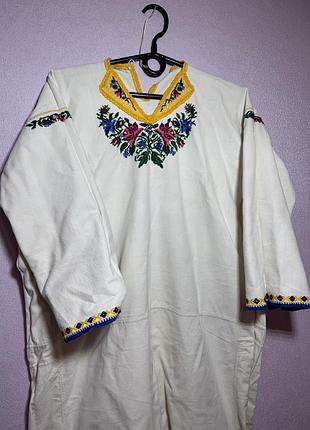 Старовинна вишита сукня / сорочка , вишиванка 1955 рік