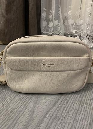 Сумка кросс-боди  david jones мини  23х17 бежевая