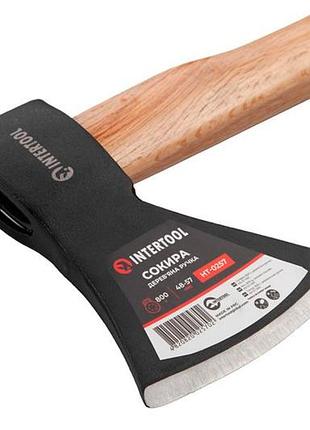 Топор intertool 800г x 410мм пекан (ht-0257) 3