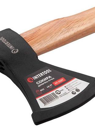 Топор intertool 800г x 410мм пекан (ht-0257) 7