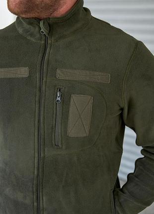 Кофта флисовая polartec military olive, масло 3